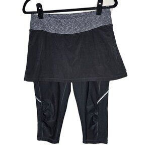 ⚡️Lucy S Black Capri Skirted Leggings Modest Active Athletic Gym Yoga Workout